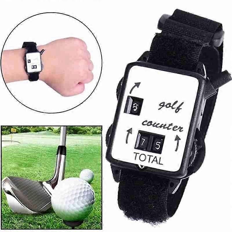 Golf Scorer Shot Counter Counting Watch Putt Counter Scoring Device With Wristband