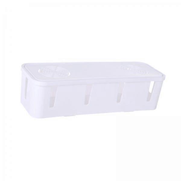 5x Cable Management Box with Plug, Hollow, Lightweight And Practical, Cable