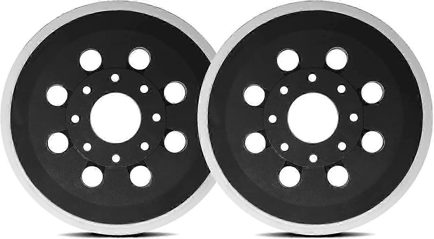 Holes Sanding Pad: 2 Pieces Hook and Loop Sanding Pad, 125 mm Compatible Sanding Pad, 8 Holes Sanding Pad for Bosch PEX 220 A GEX 125-1 AE Skil 7402/