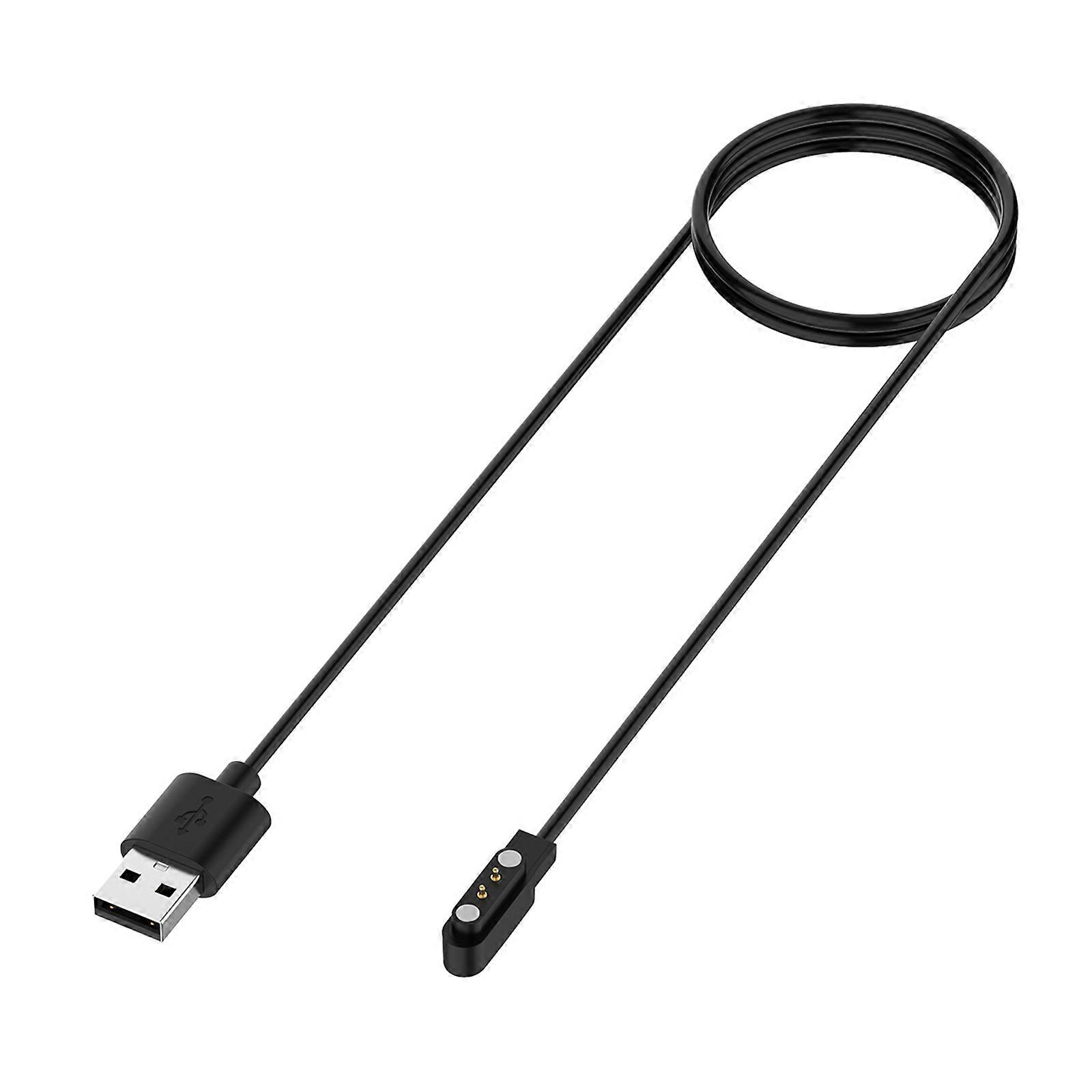 Power Adapter Charger Cradle Dock Bracket Base for Haylou GST LS09B for Smart Watch Portable USB Fast Charging Cable Black