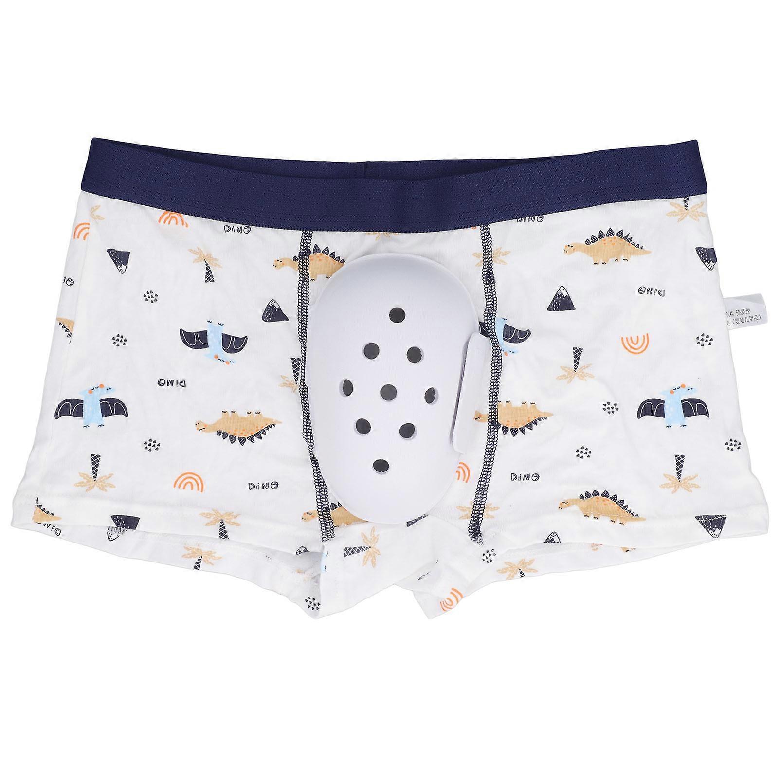 Circumcision Underwear for Kids PTE Protective Cover Anti Extrusion Dinosaur Patterns Circumcision Foreskin Cut Boxer Briefs 140 Sizes (44.1‑55.1lb)
