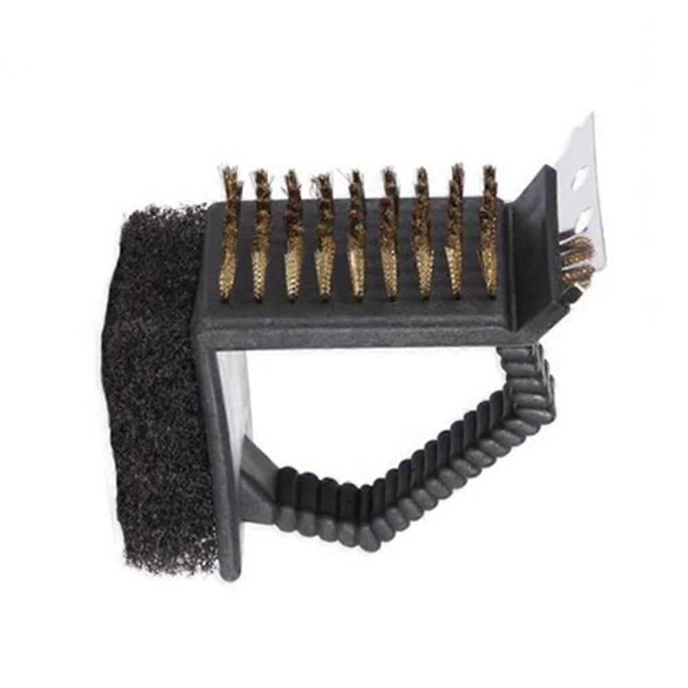 Barbecue Tool with Wire Brush and Sponge for Comprehensive Cleaning