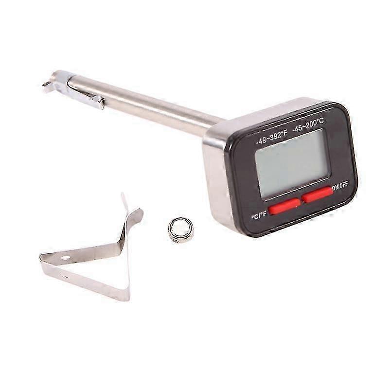 Instant Read Kitchen Food Cooking Coffee Probe Thermomete Clip-On Pointer Thermometer Milk Froth T