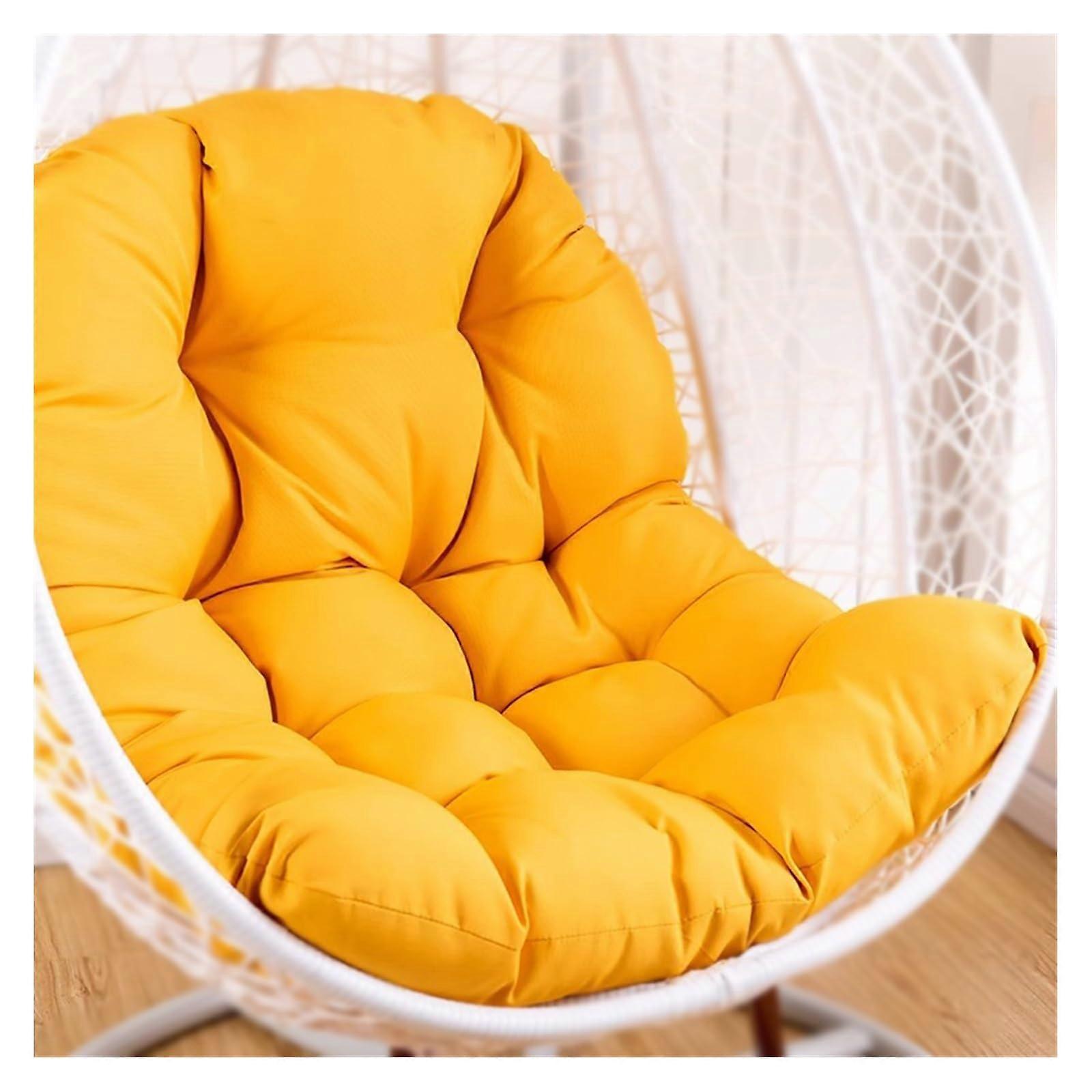 cushion for hanging chair, outdoor swing cushion Yellow 125x95cm