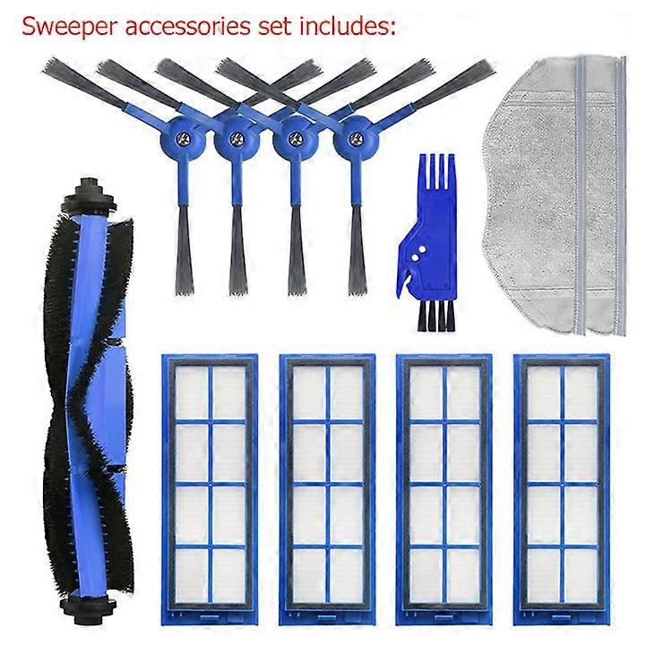 Side Brush Filter Roller Brush Sweeper Accessories Set for Eufy RoboVac L70 Sweeper
