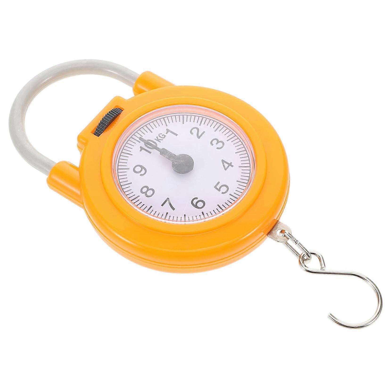 Compact Travel Scales for Luggage - High Precision Spring Weighing Scales with Clear Display for Suitcases and Fruits