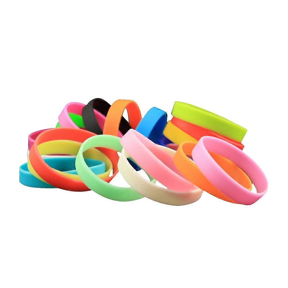 Here's a refined and professional product description for your **24pcs Vibrant Mixed Color Blank Silicone Wristbands**:
**24pcs Vibrant Mixed