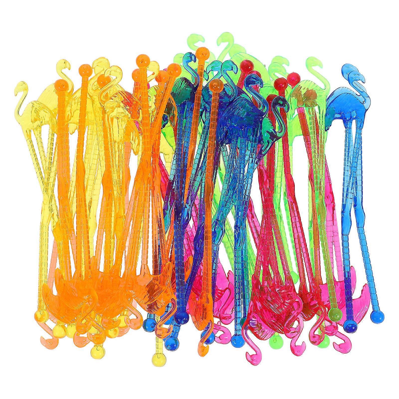 Flamingo Theme Stirrers Acting as Holiday Swizzle Sticks for Gatherings