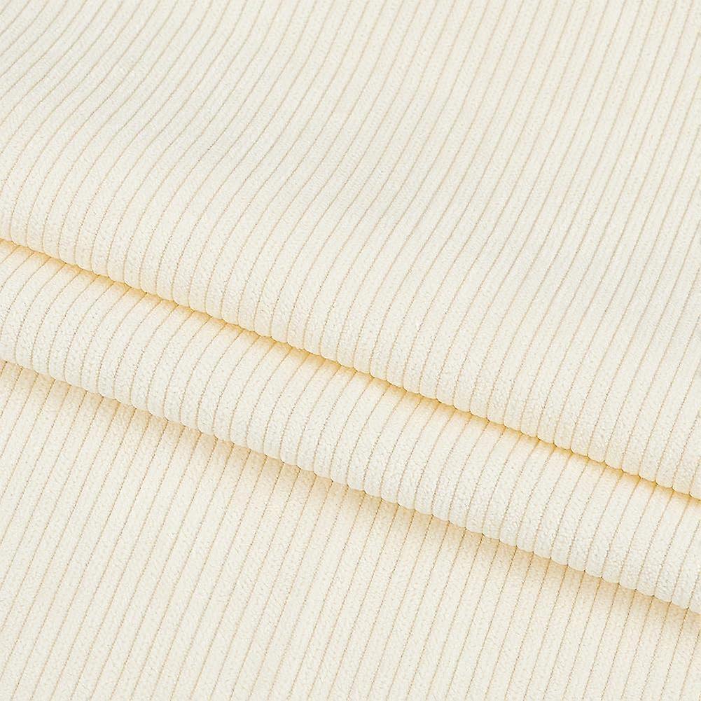 Cream Colour Corduroy Fabric, 100 x 155 cm DIY Sewing Craft Materials Cord
