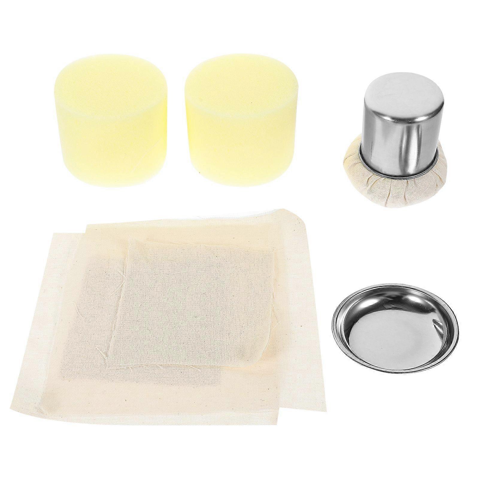 1 Set Of Convenient Oil Brush Replace Fabric Household Oil Spread Fabric Inner Core Tray Oil Wiper Accessories Color Random