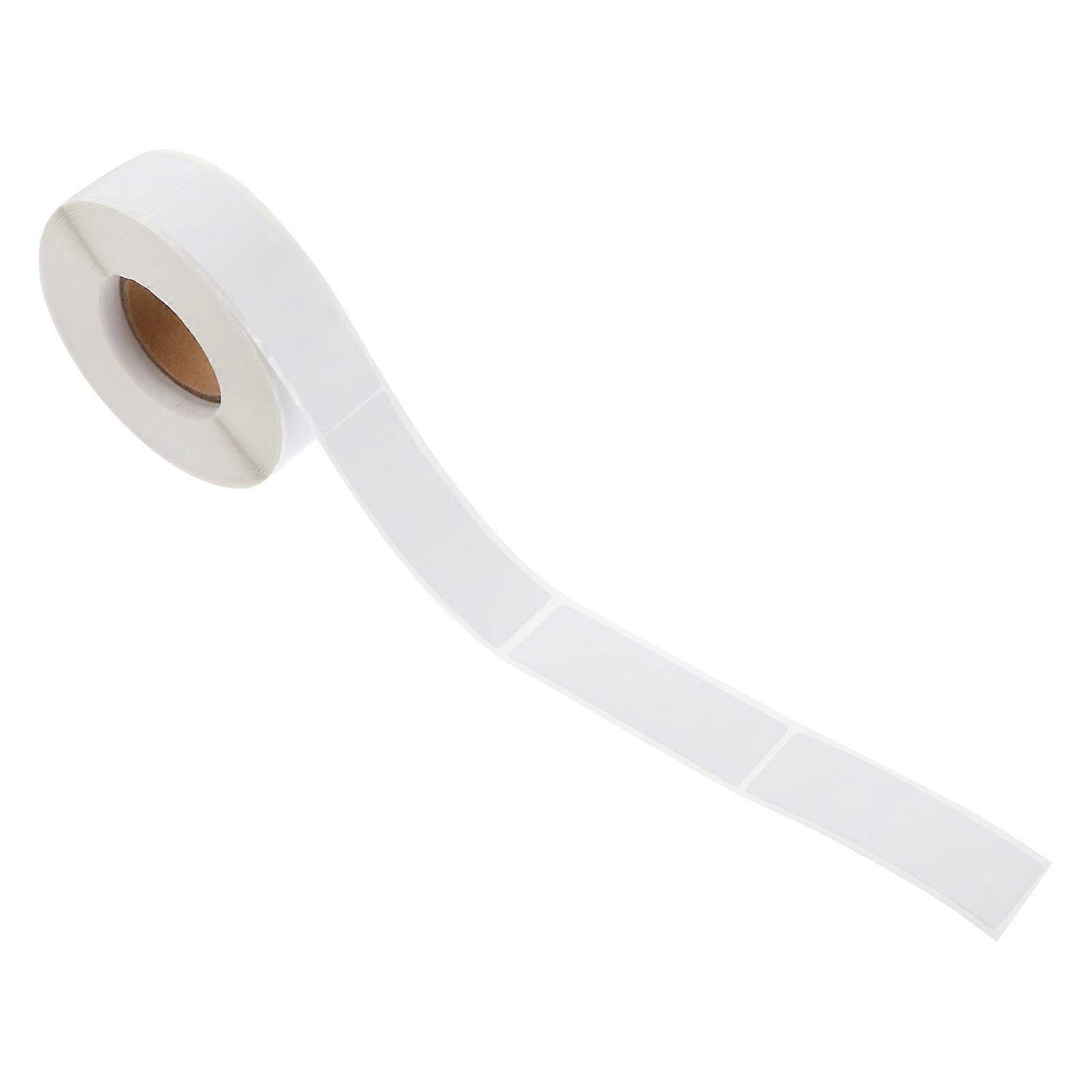 Removable Food Labels Practical Classified Labels for Home Rectangular Blank White 7x2.2x0.1cm Identification 500Pcs