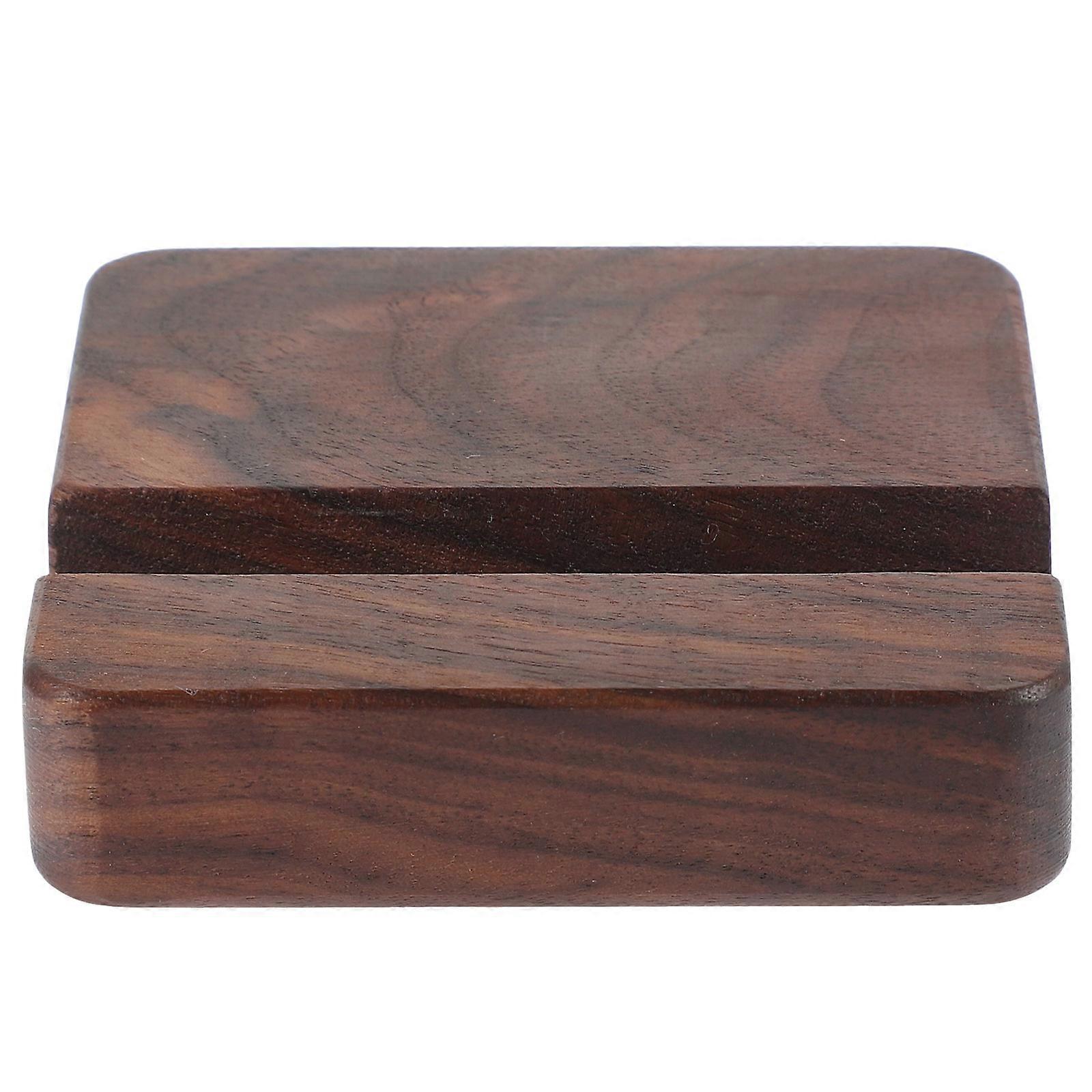 Durable Smartphone Stand Made of Synthetic Material for Phone with Card Slot Design Brown 1pc