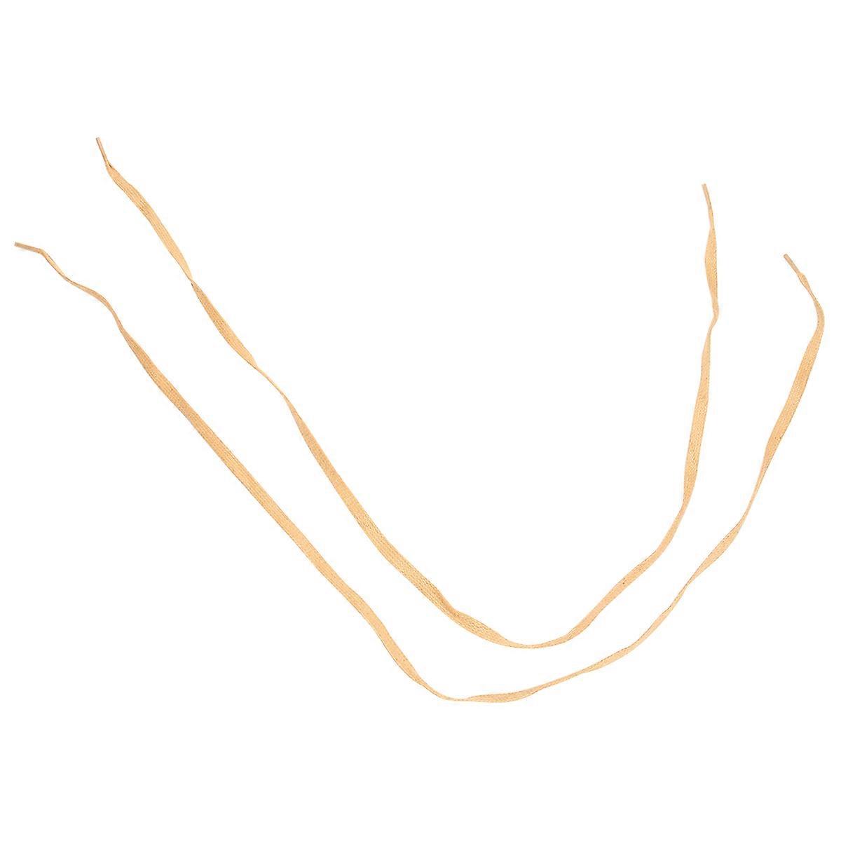 Waxed Shoelace For Sneakers Running Shoes Laces 80cm Brown Flat Style 1Pair