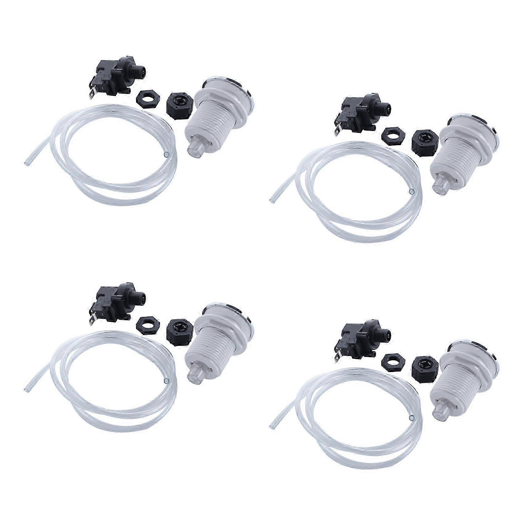 4X 16A Push Button Switch for Whirlpool Jet Bath Tub Spa Garbage Disposal