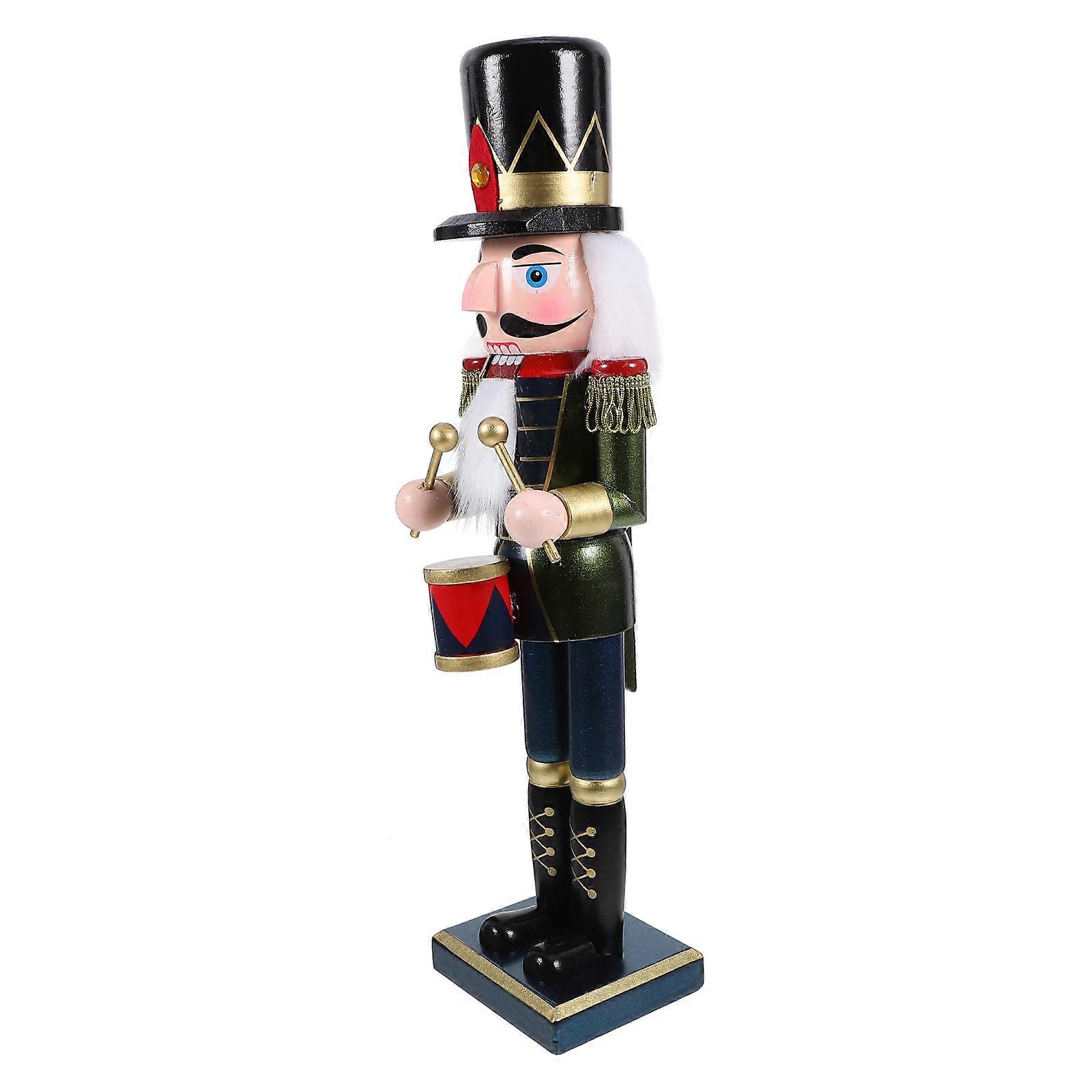 Nutcracker Statue Traditional Nutcracker Soldier Figure Tabletop Ornament 1Set