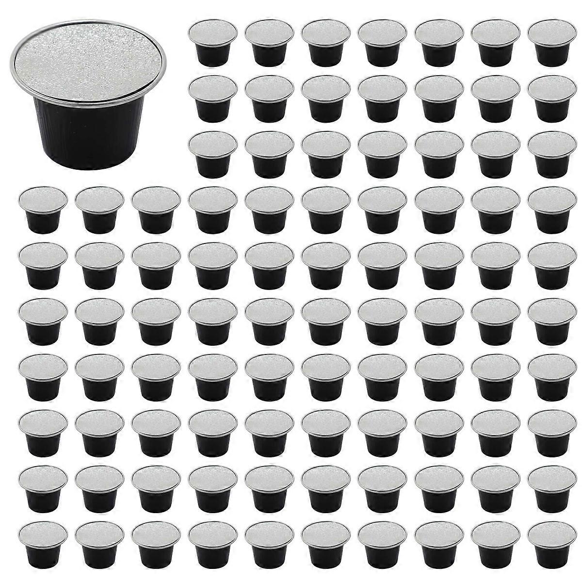 50Sets Refillable Coffee Capsules Cup Disposable Coffee Supplies