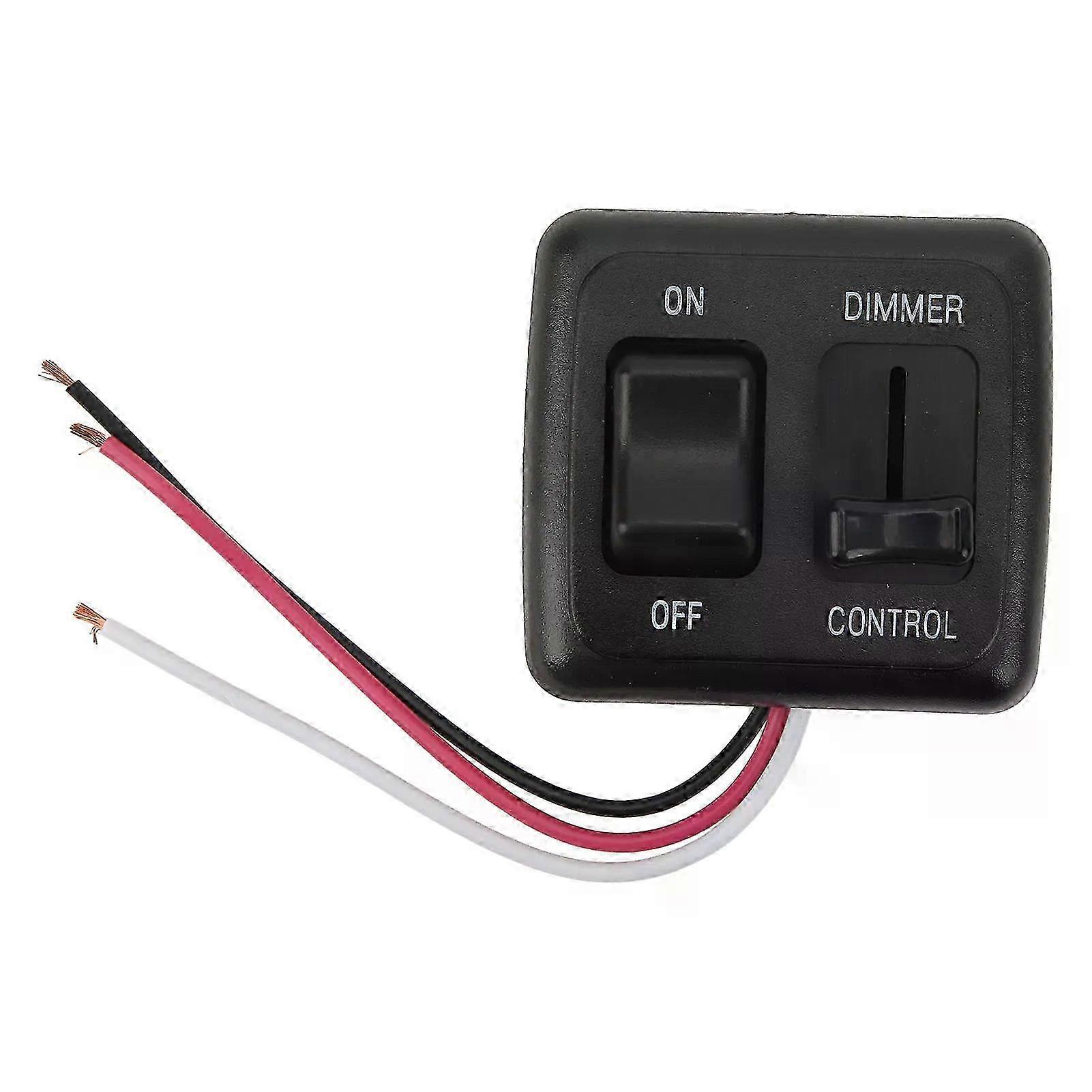 12V DC Toggle Switch with High Side Dimmer Control for LED Halogen Incandescent RV Car Truck Strip ABS SZRH A-M