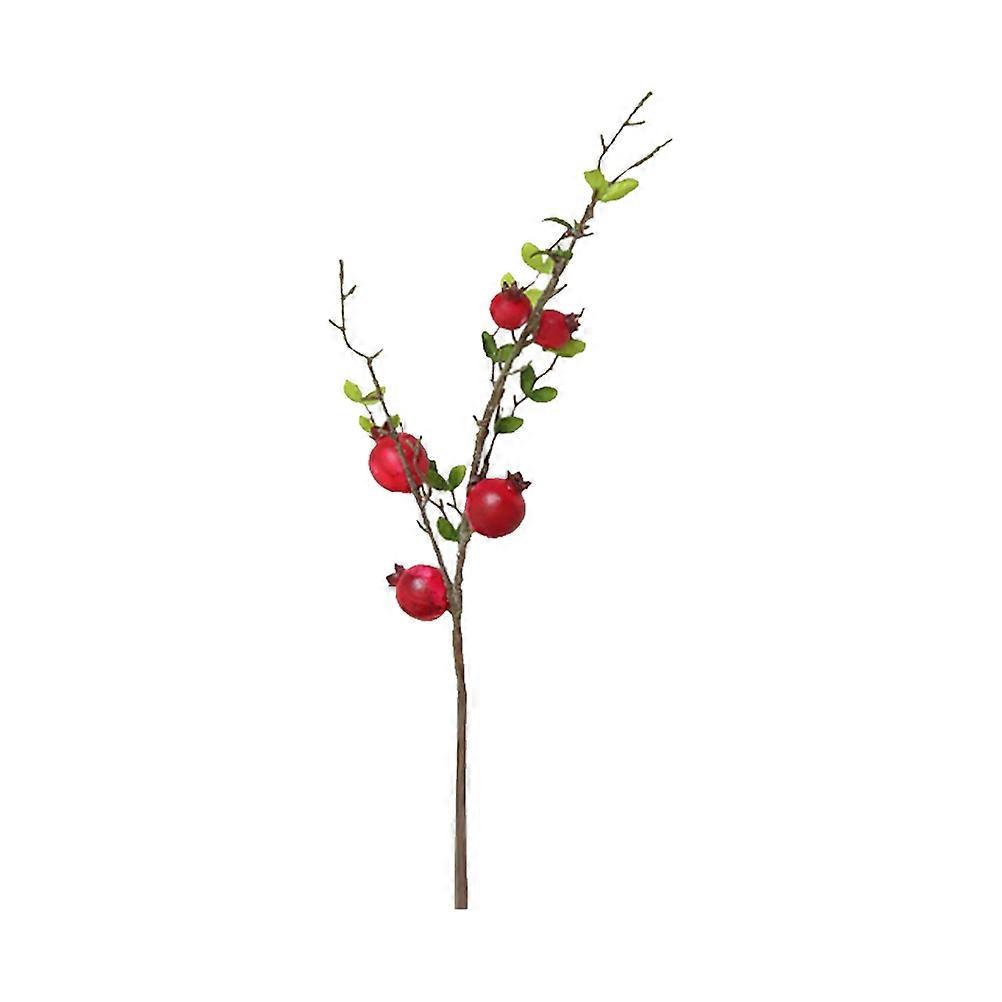 Artificial Pomegranate Flower for Home Decor Made of Synthetic Material Red 1 Pc