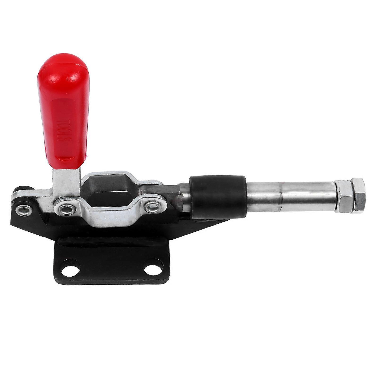 Vertical Toggle Clamp Fastener Hand Tool Quick Release Horizontal Clamping Red 24X6CM Stable Clamping Force 1Set
