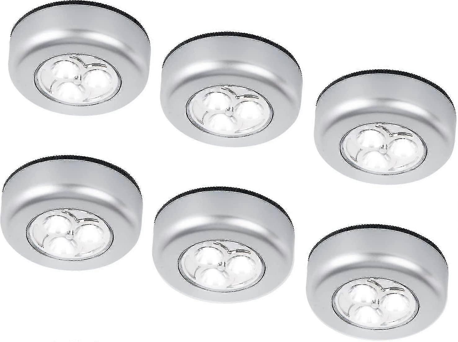 6 Pack LED Battery Night Light Stick for Closets Cabinets Counters Cordless