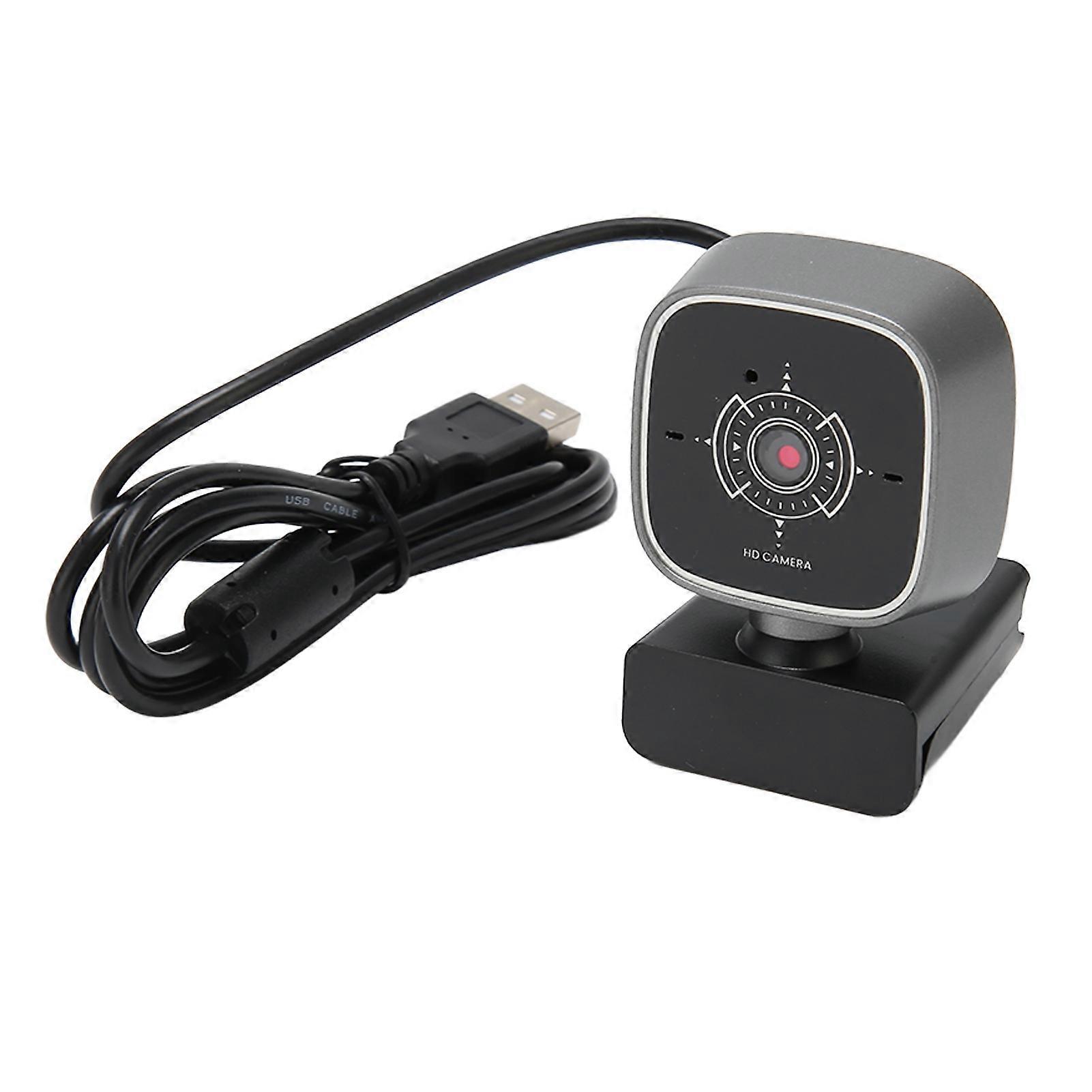 1080p 30fps USB Webcam, Noise Reduction, Rotatable Dual Microphone, Plug and Play, for Desktop, Laptop, Video Chat