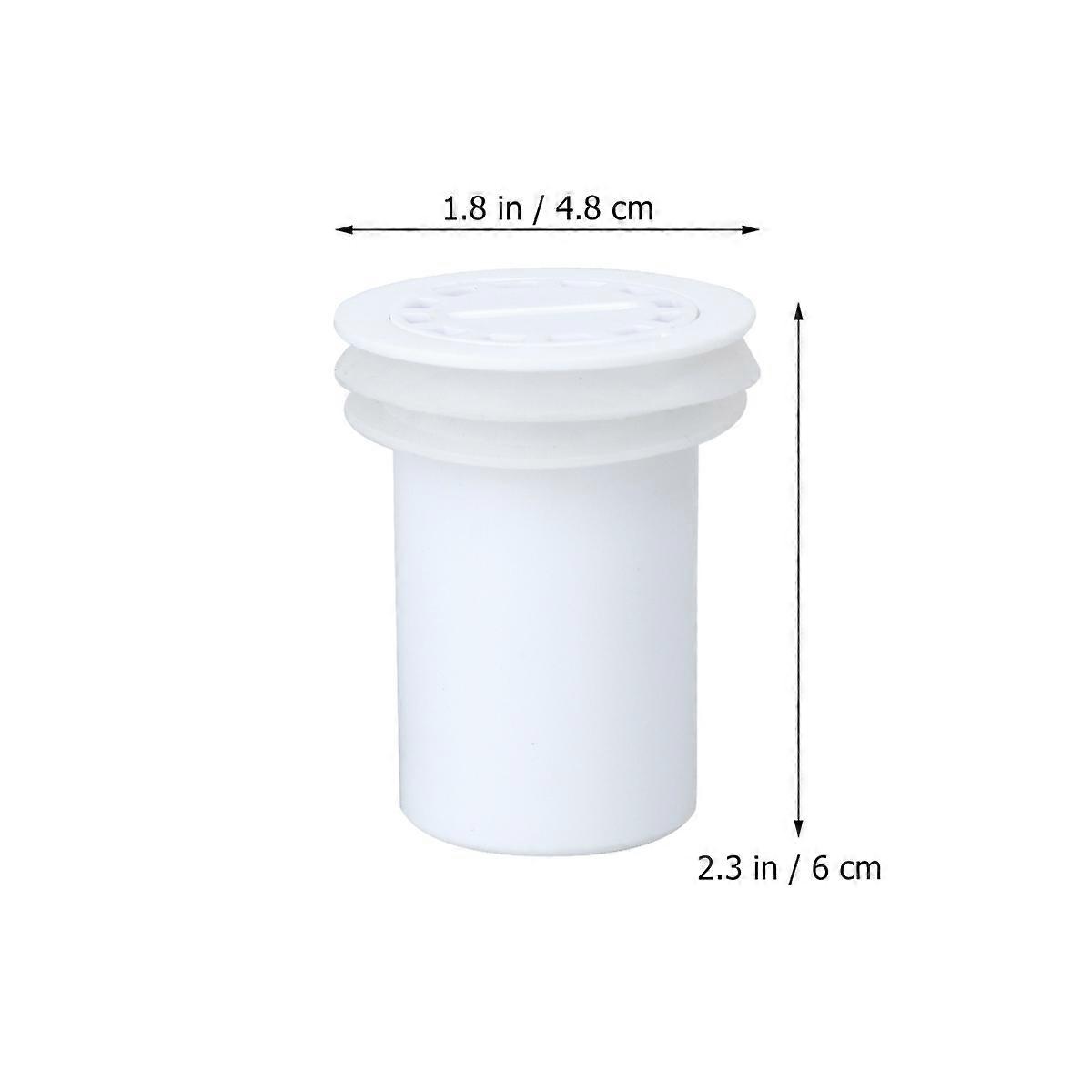 Duschbodensieb Bodenablaufabdeckung zur Haarfiltration 2 Stück Weiß