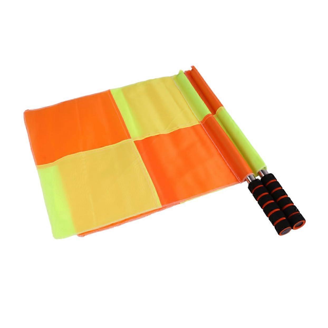Football Referee Flags 2 Pack - Command Flags, Racing Flags For Football Games And Sports Events, Standard Size