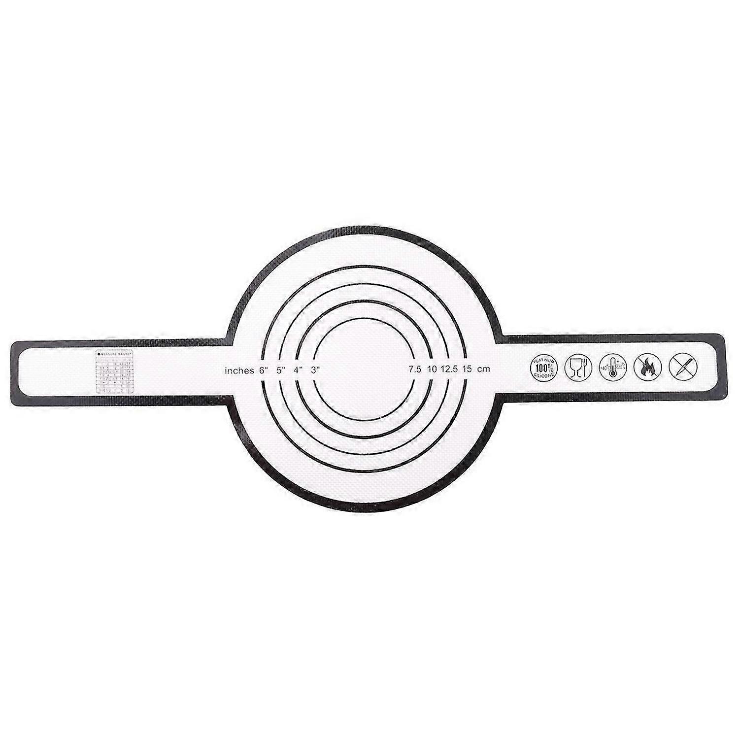 Silicone Baking Mat for Dutch Oven Bread Baking Non-Stick Baking Mat with Long Handle 8.3Inch Reusab