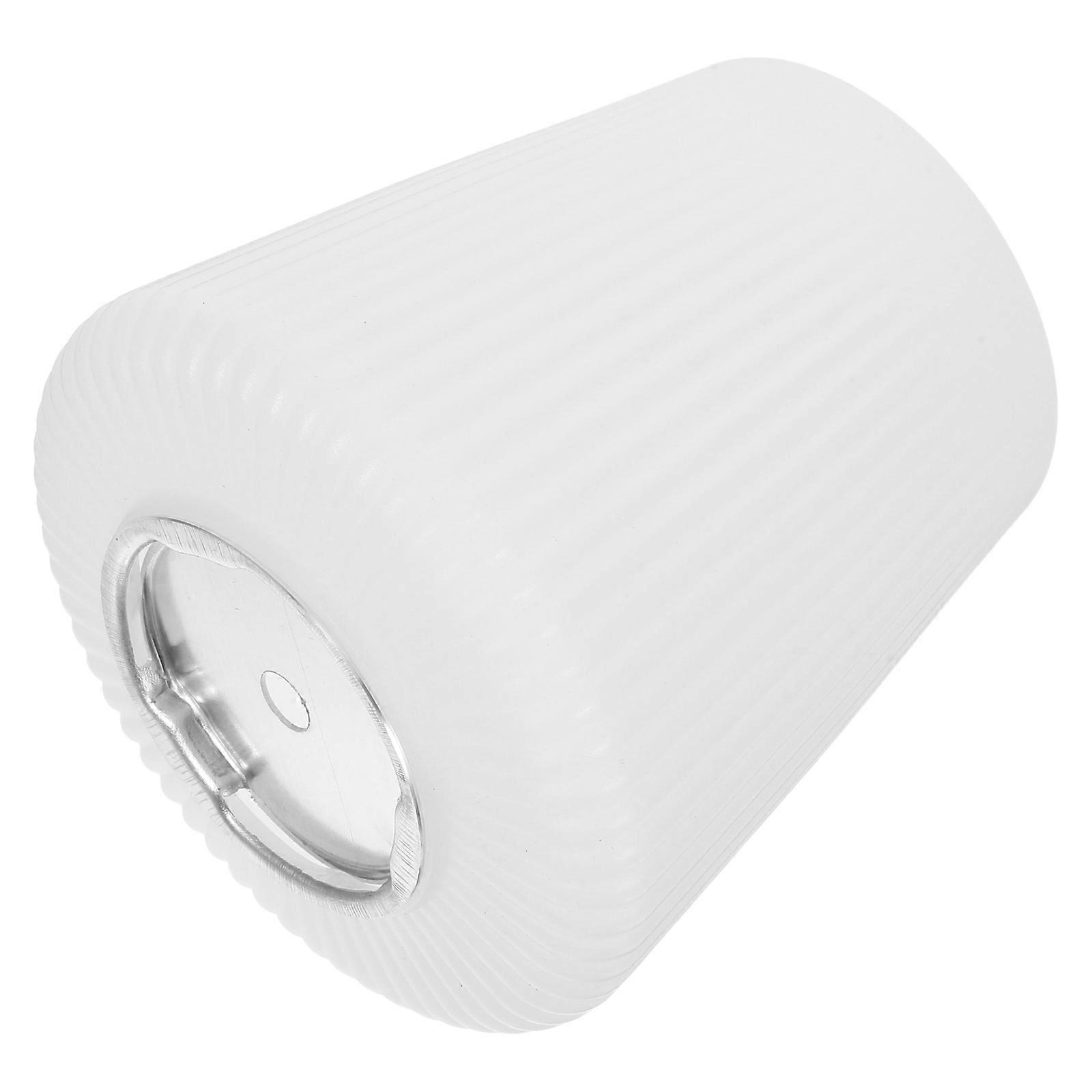White Plastic Conical Floor Lampshade with Vertical Pattern for Pendant Light Bulb – Enhanced Light Diffusion for Home, Hotel, and Restaurant Ceiling