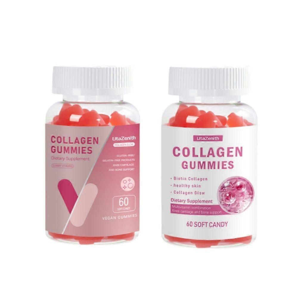 UtaZenith Collagene Hydrolys Gummies 120 Count - Low Molecular Weight for Maximum Absorption, 120 Count