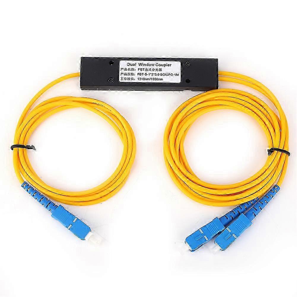 Singlemode Fiber Optic Splitter 1x2 FBT Splitter Module with SC/UPC Interface 1310-1550nm Edition 0627