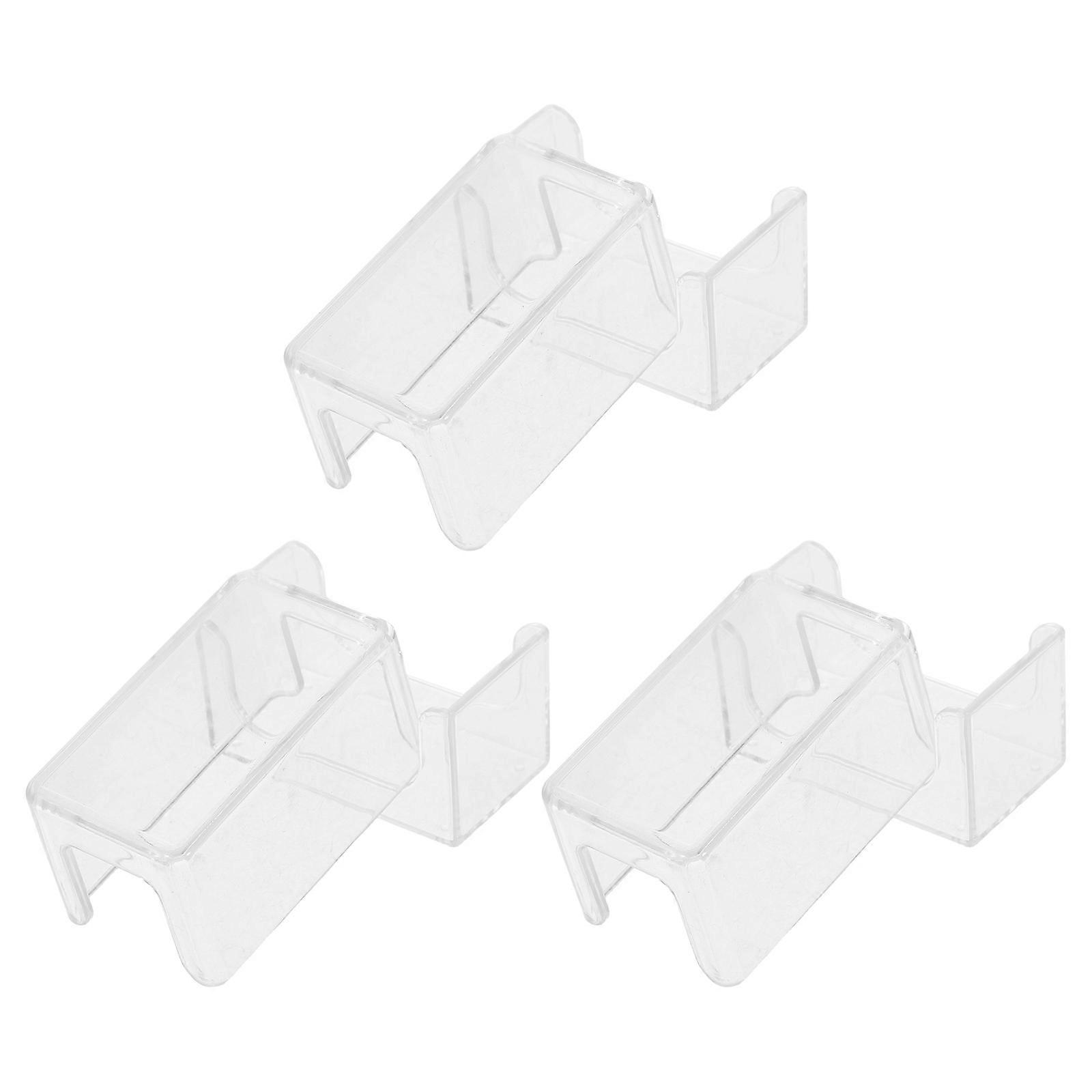 Pool Chalk Cube Chalk Storage Box Transparent Durable Structure For Casual Games 3Pcs