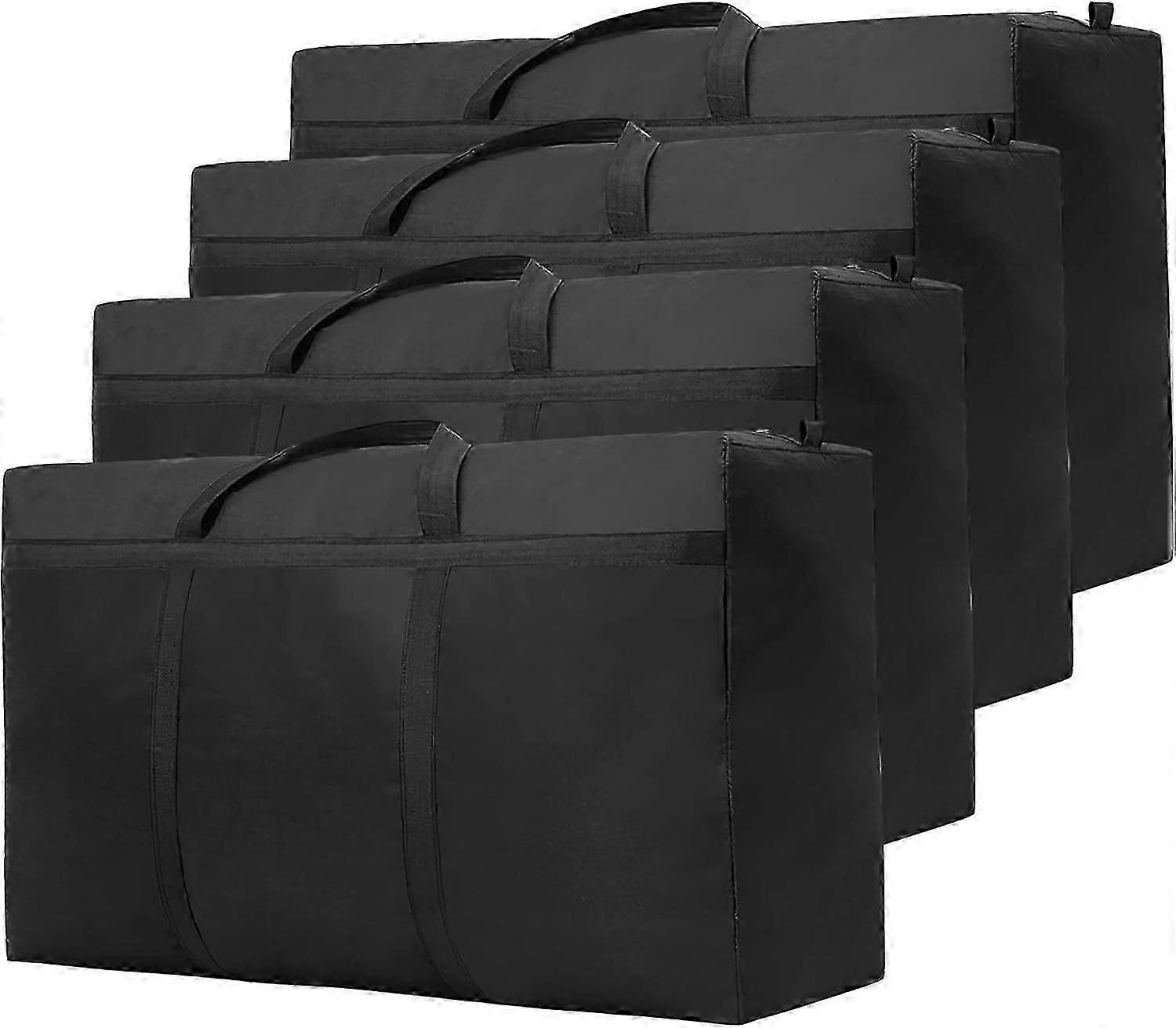 4 Pack 125L Moving Boxes Large Strong, Large Storage Bags for Clothes,Strong