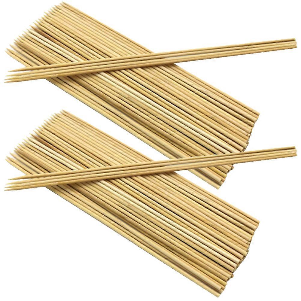 Disposable Bamboo Skewers Wedding Party Bamboo 25x0.4cm Barbecue Skewer 200Pack