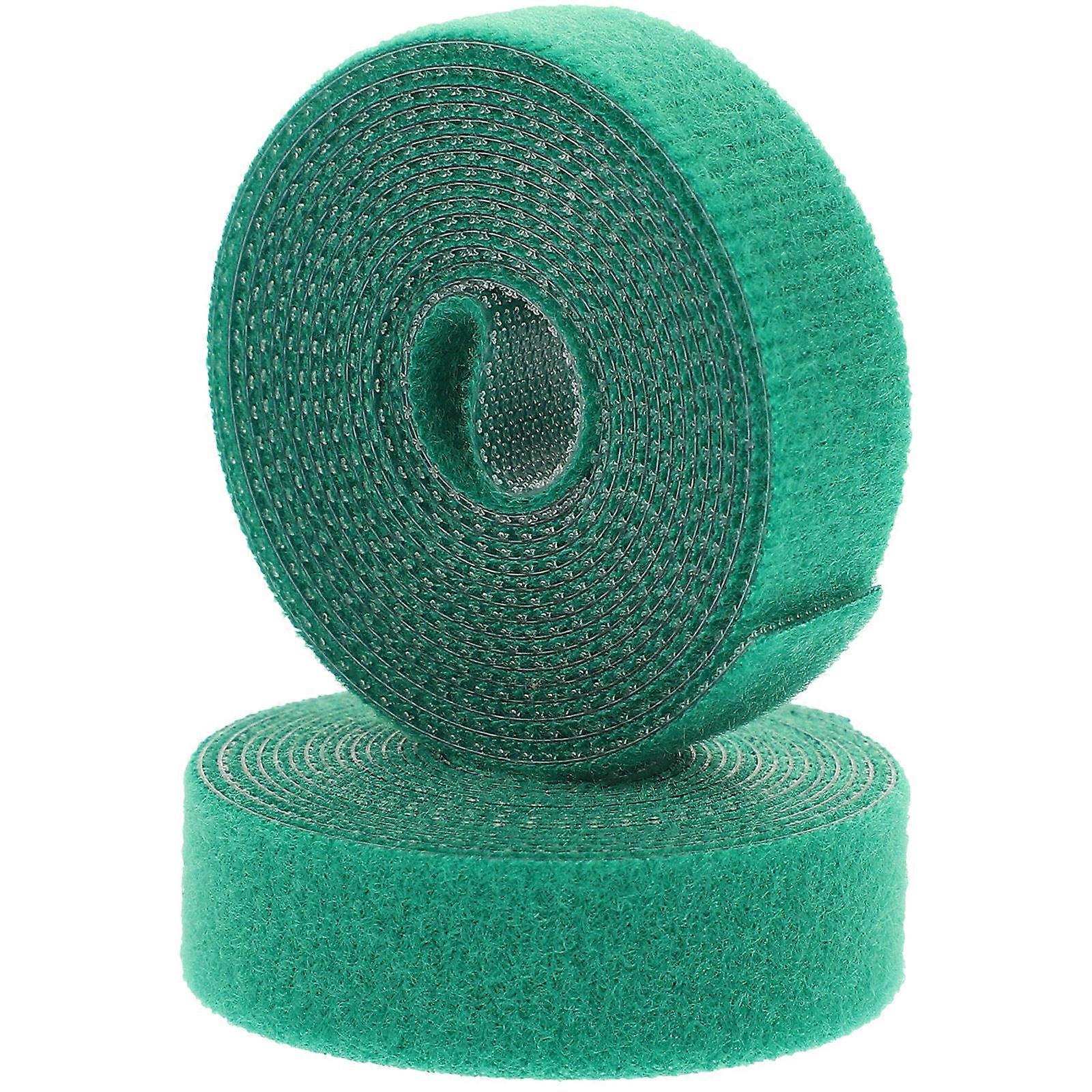 Adjustable Garden Plant Ties Tape for Tomato Vines & Tree Support – Stretchable Green Straps for Outdoor Plant Fixing and Growth Stability