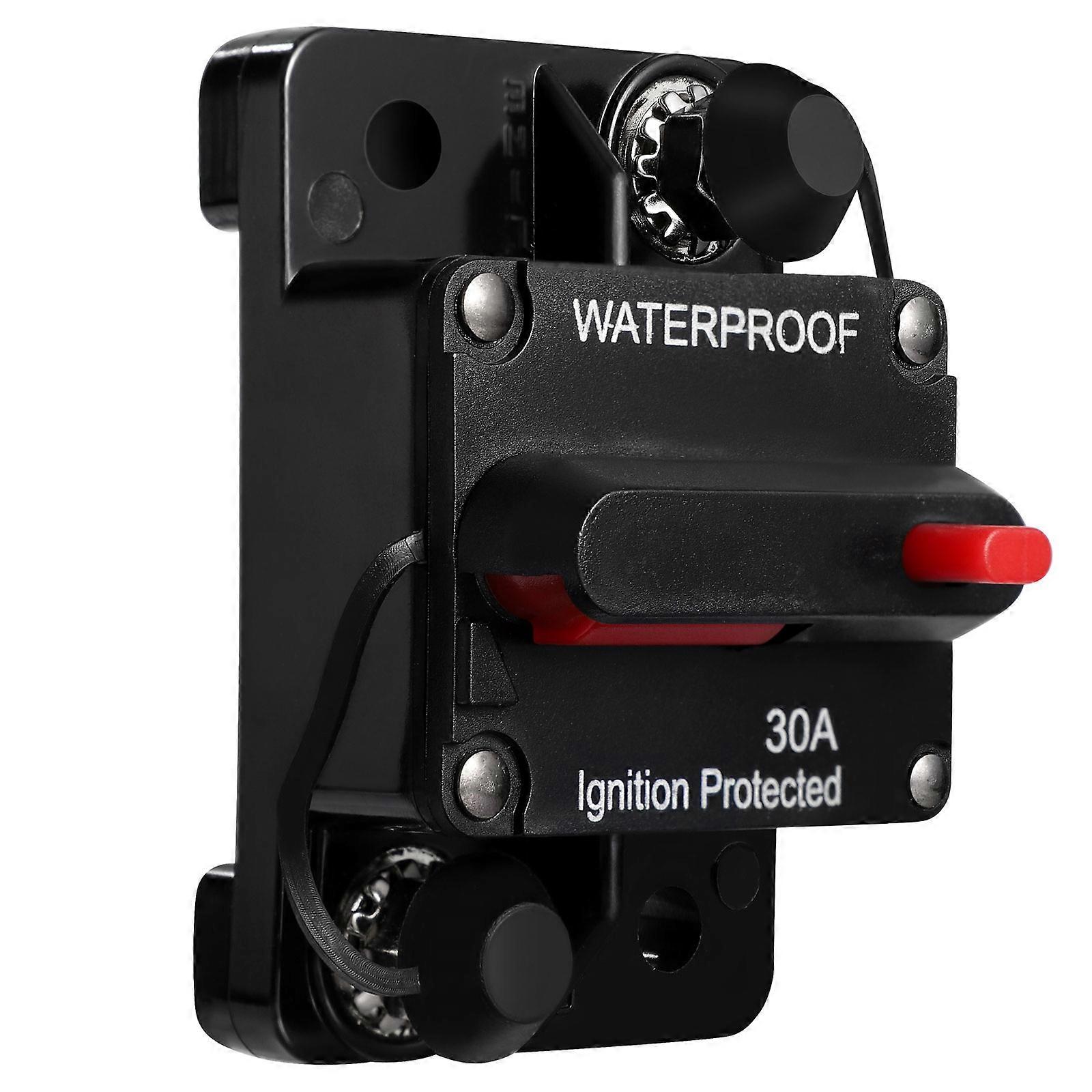 Auto Reset Circuit Breaker Manual Restoration Inverter Fuse for Truck RV Automotive Panel Mount