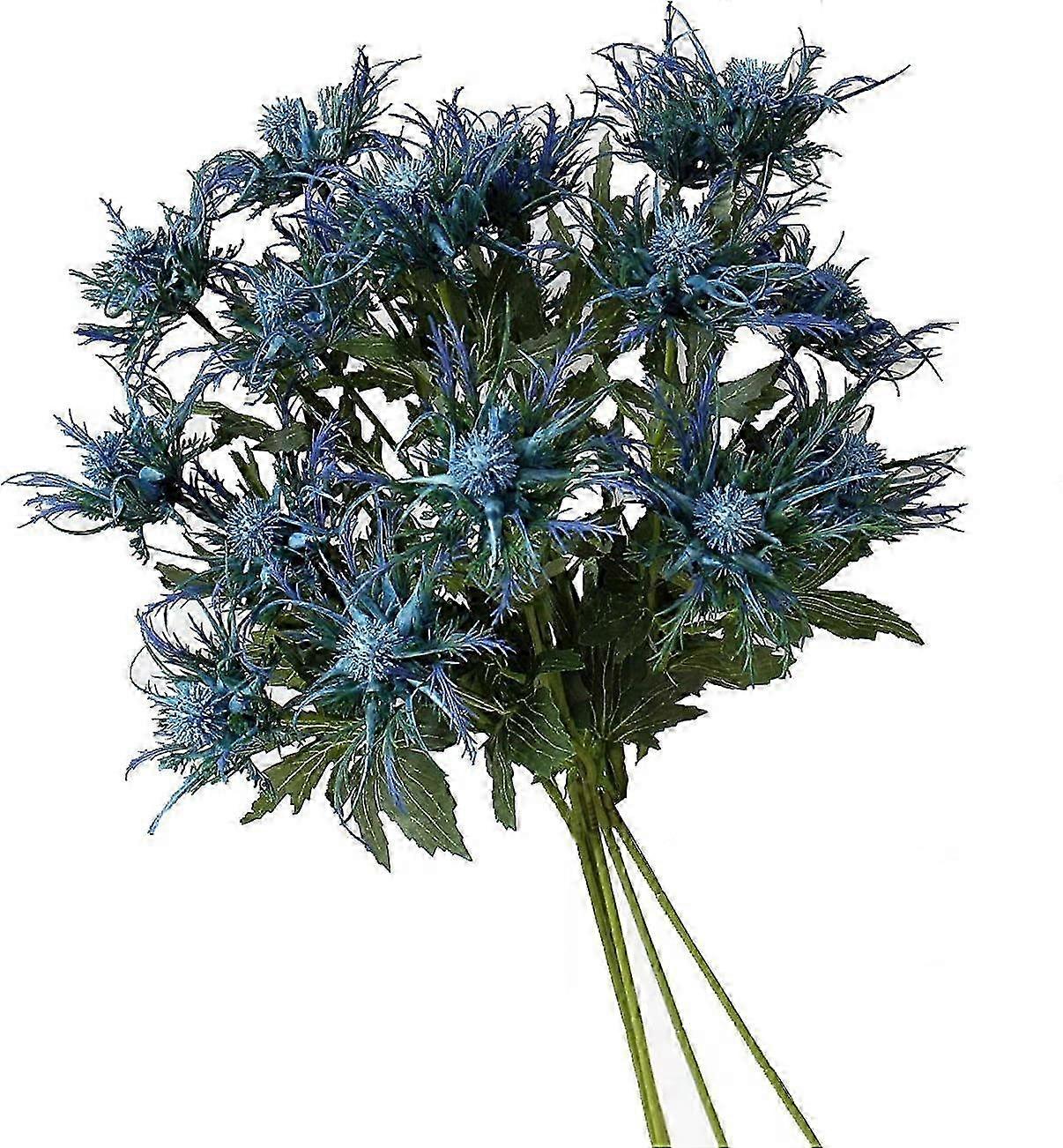 5 confezioni di fiori di cardo artificiale in seta adatti a varie occasioni, perfetti per matrimoni in giardino, feste e composizioni di bouquet (B