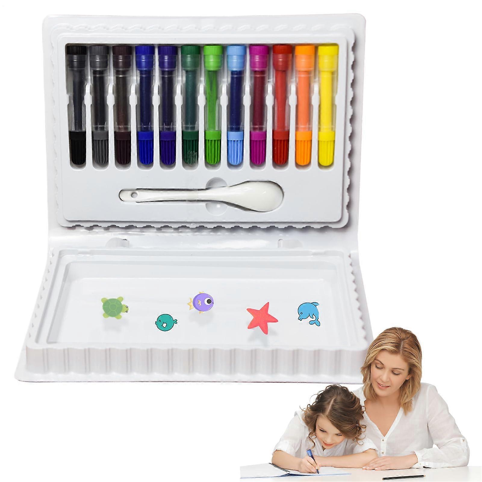 Water Floating Art Markers 12 Colors Erasable Markers for Kids