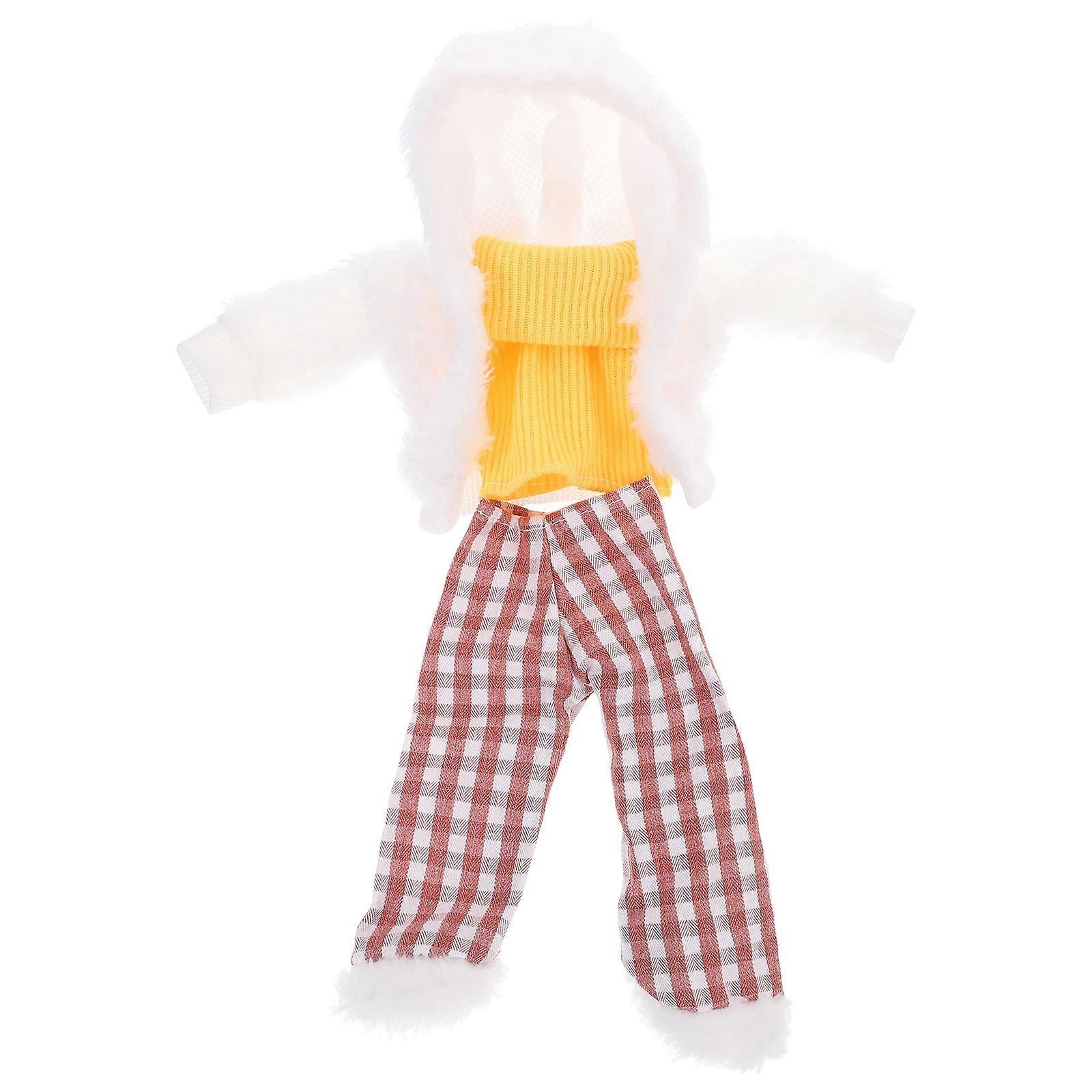 Doll Clothes Decorative Doll Costume for Plush Doll Assorted Color Easy to Put On and Take Off 1Set