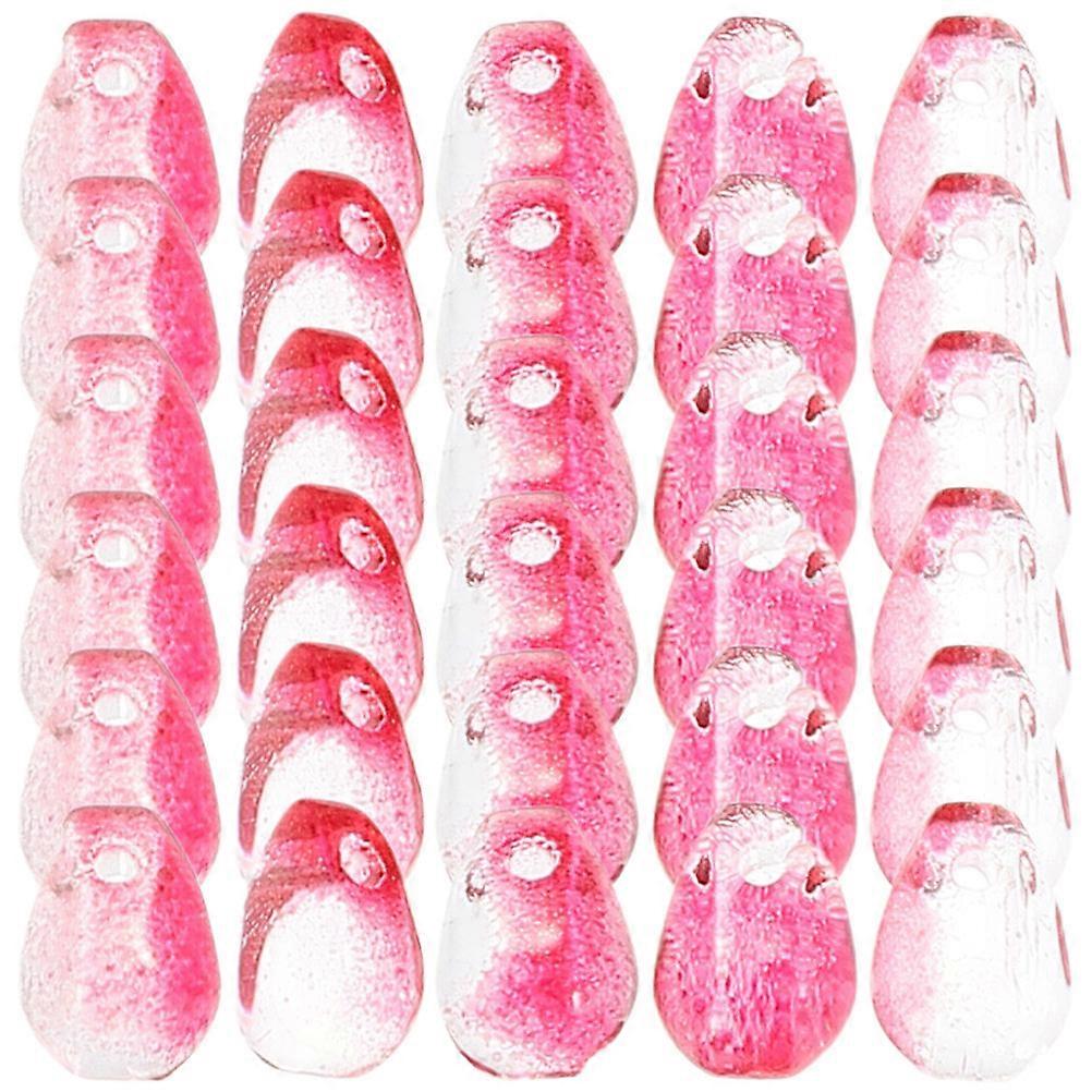 Diy Beads Charms Crafts Bracelet Beads Gradient Color 0.5X0.4CM Colored Glaze Home Decoration 100Pcs