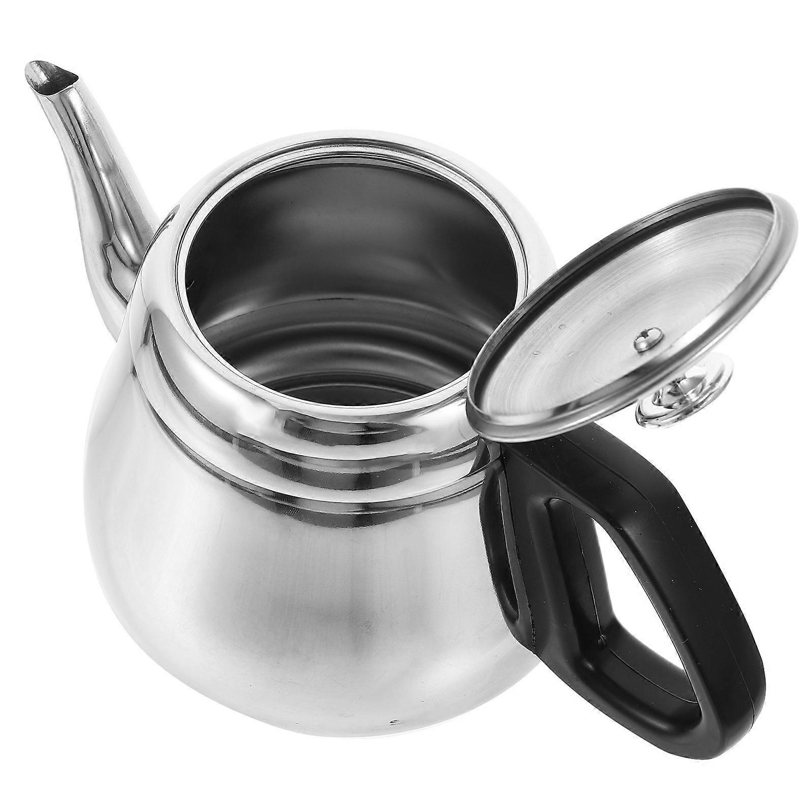 Whistling Stovetop Tea Kettle Large-Capacity Teapot Afternoon Tea Ergonomic Shape Brewing Tea 1Pcs