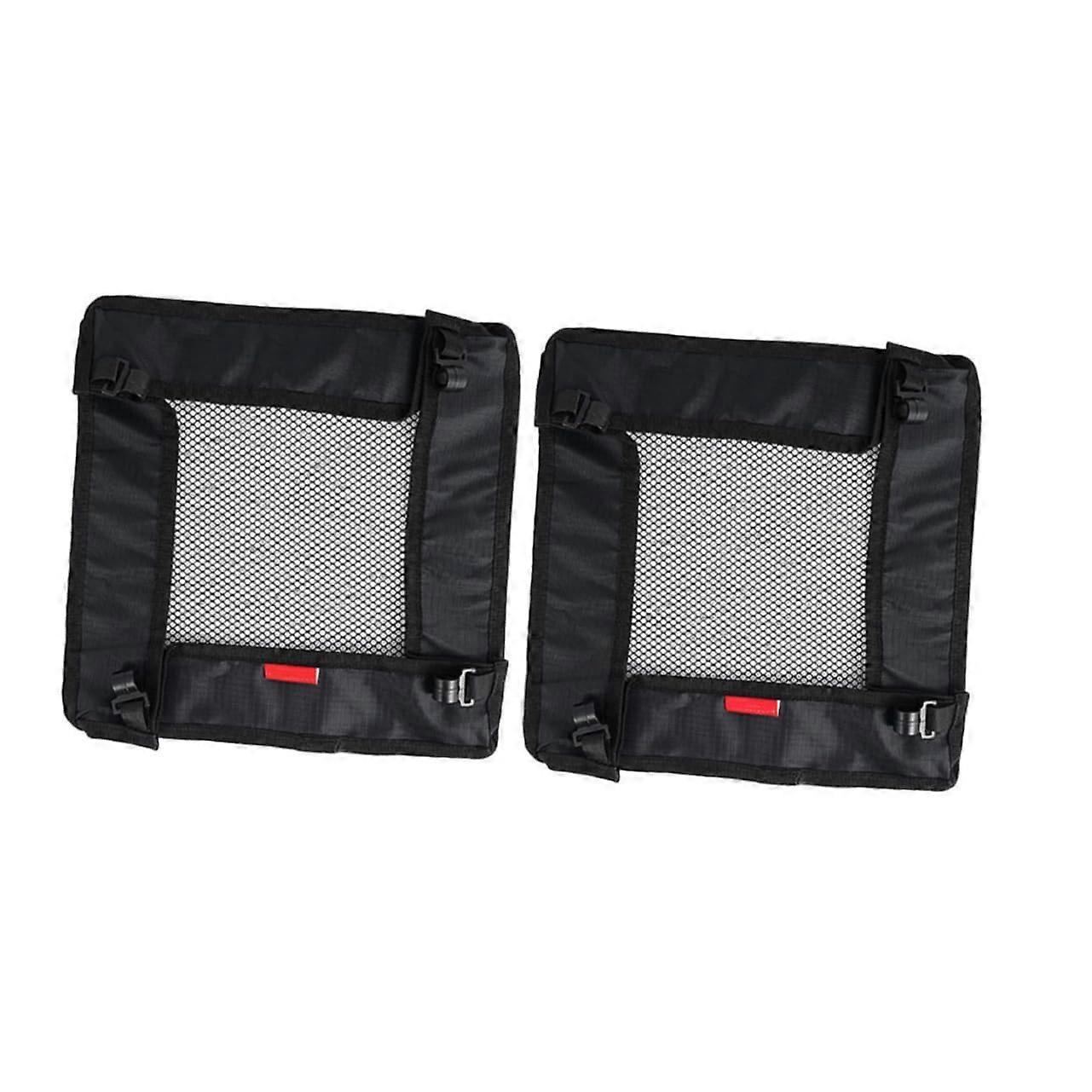 2 Pieces Foldable Storage Bags Hanging Mesh Pouches For Tableware Outdoor Organizer Material SpaceSaving And Versatile For Camping And Picnic