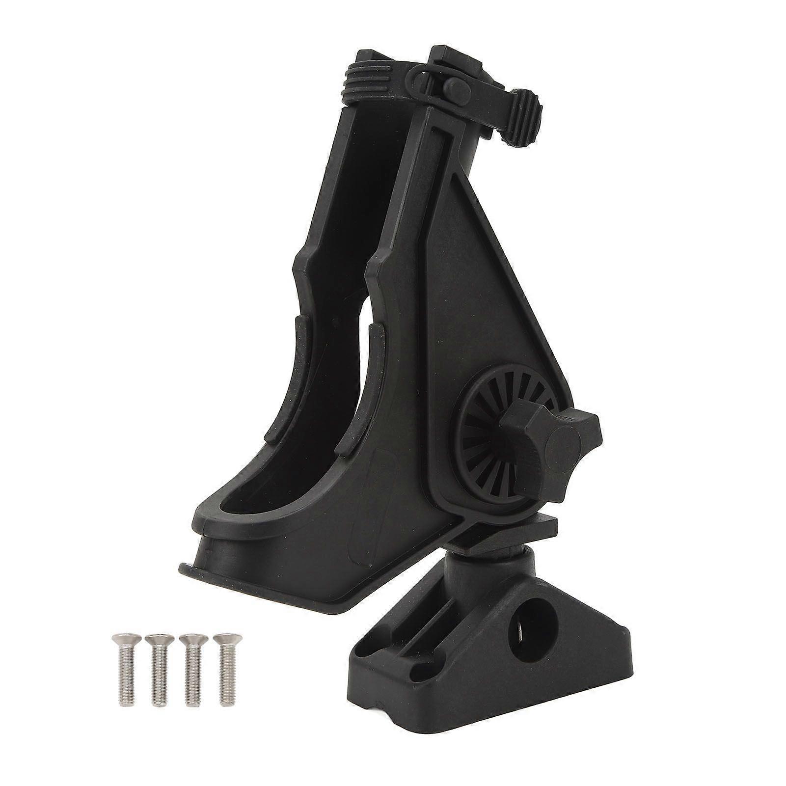 Fishing Rod Holder Clamp Base 360 Adjustable Rotating Weatherproof Open Grip Handle for Yachts Kayaks Speedboats