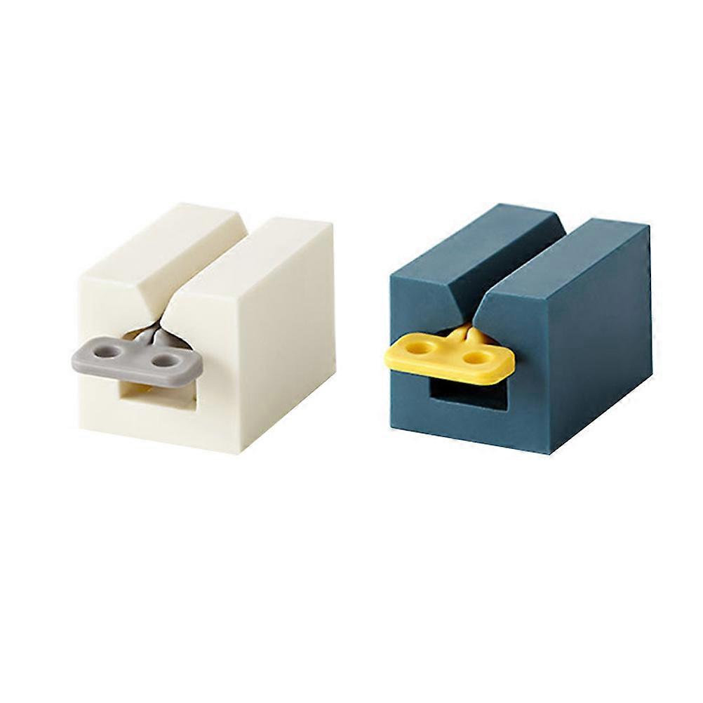 2pcs Durable Plastic Toothpaste Squeezer Extruder Hand Style for Home (Random Color)