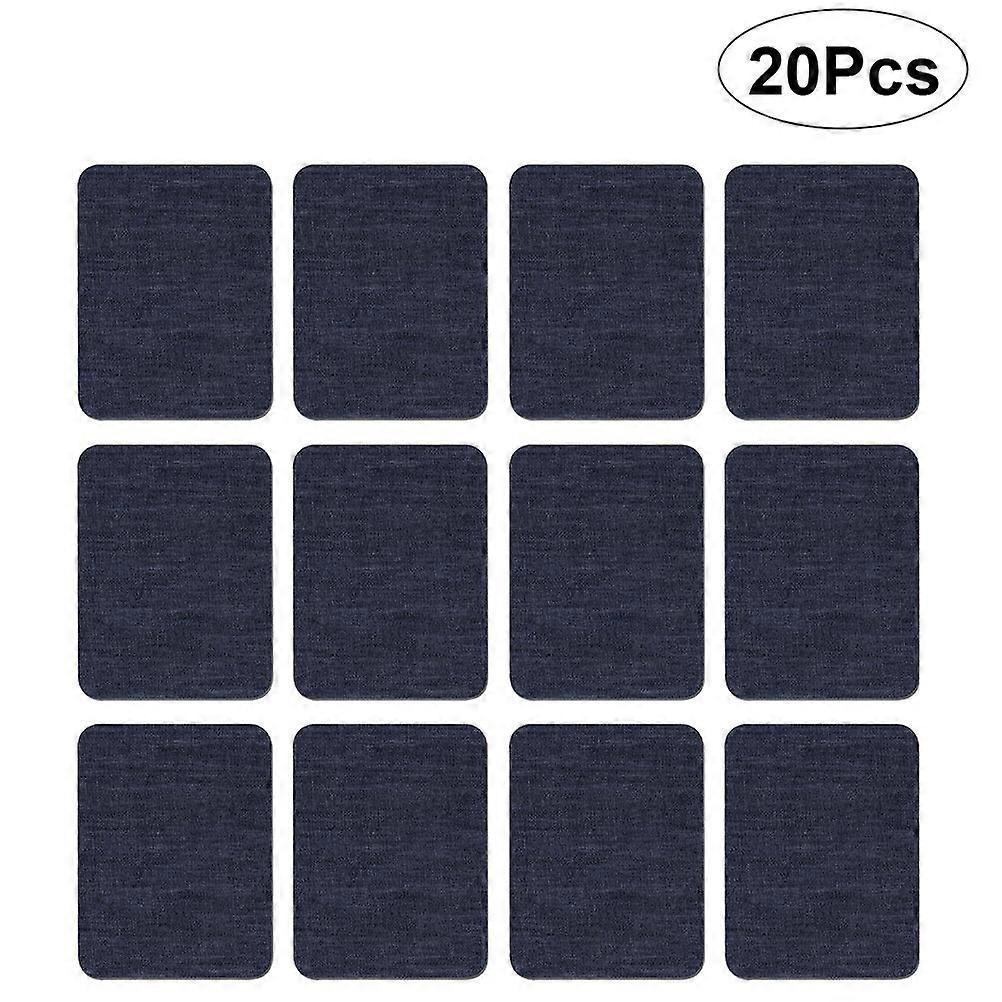 Denim Patches For Jeans Inside Adhesive Fabric Patches For Diy Decoration Easy To Stick With Iron Machine 12.50x9.50cm 20Pack