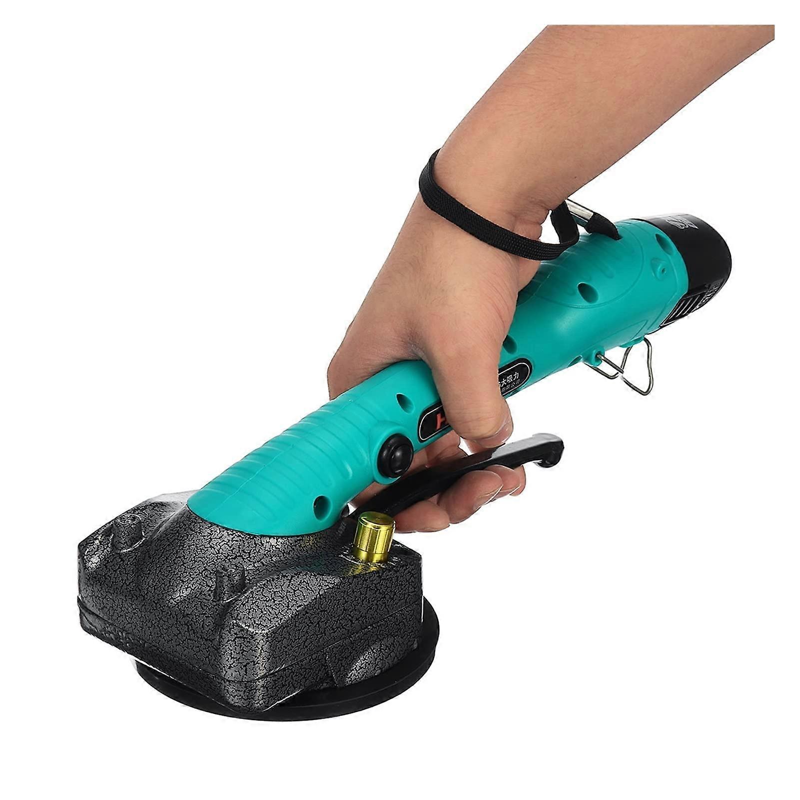 Vibration Tile Machine, Adjustable Suction Cup, Portable Automatic Tile Leveling Tool, Gap Leveling Tool Stabilizer (2 Battery Packs)