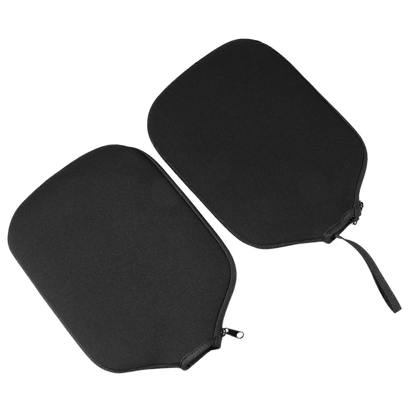 2 pieces racket cover Paddel paddle covers cover rubber Black