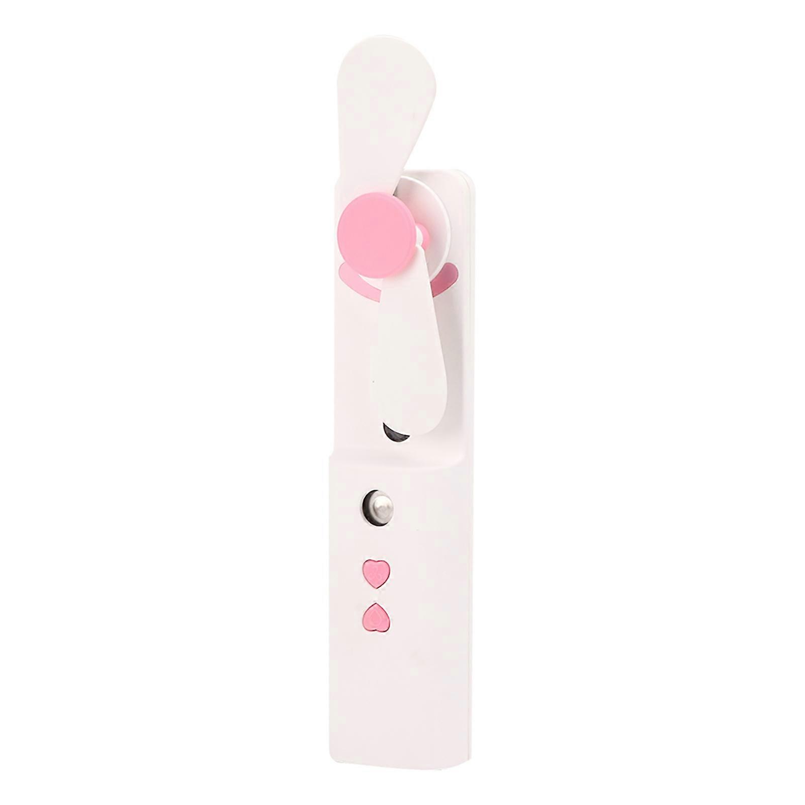 USB  Nanometer Atomizer Portable Handheld Hydrating Spraying Machine with FanPink