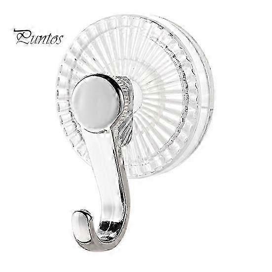 Heavy-Duty Transparent Suction Cup Hooks - Removable Multi-Purpose Sticky Wall Hooks for Bathroom, Towels, and Doors