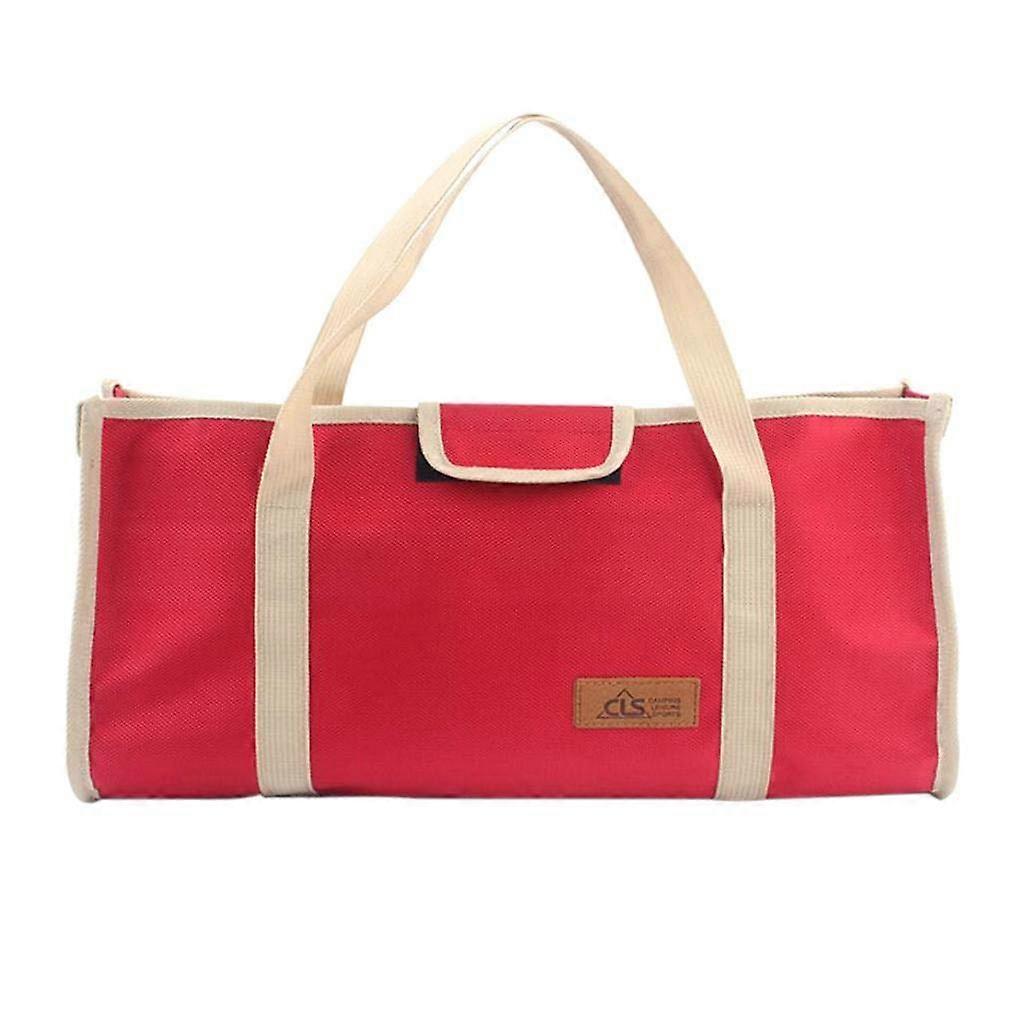 Large storage bag for camping equipment  Practical organizer for on the go, red